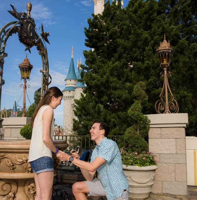Magic Kingdom marriage proposal