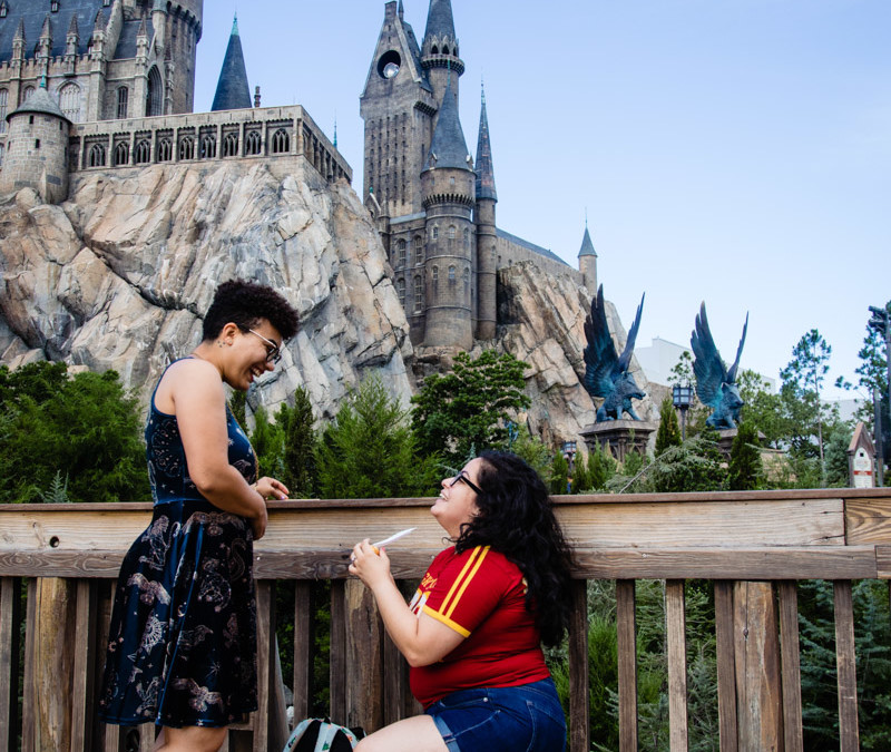 Wizarding World of Harry Potter Proposal | Pride Month| Orlando Proposal Photographer