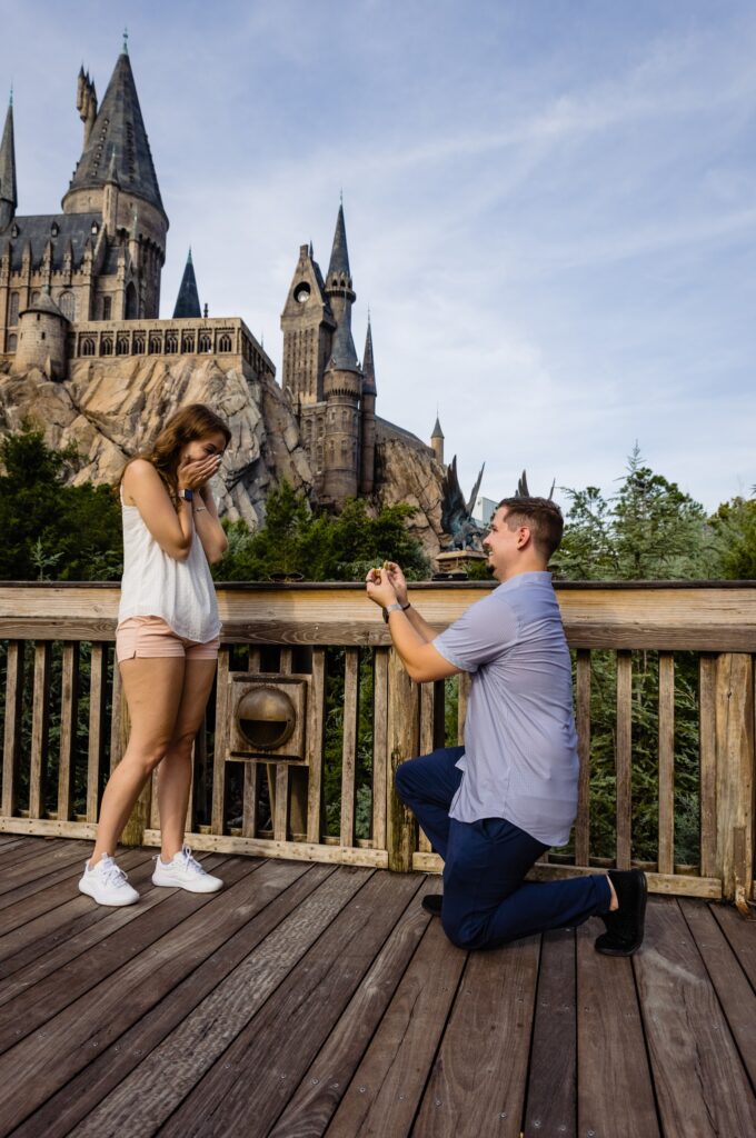 Wizarding World of Harry Potter Proposal Ty and Maya