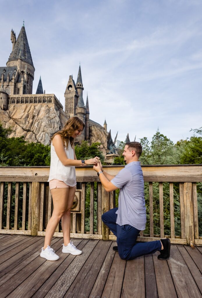 Wizarding World of Harry Potter Proposal Ty and Maya