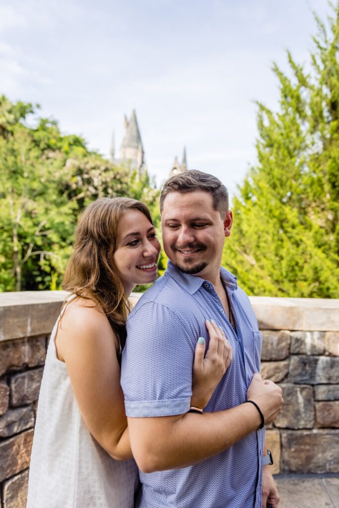 Wizarding World of Harry Potter Proposal Ty and Maya