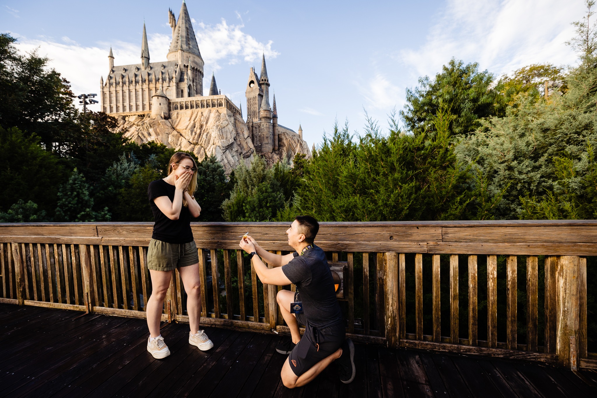 Orlando Proposal Photographer Wizarding World of Harry Potter Proposal